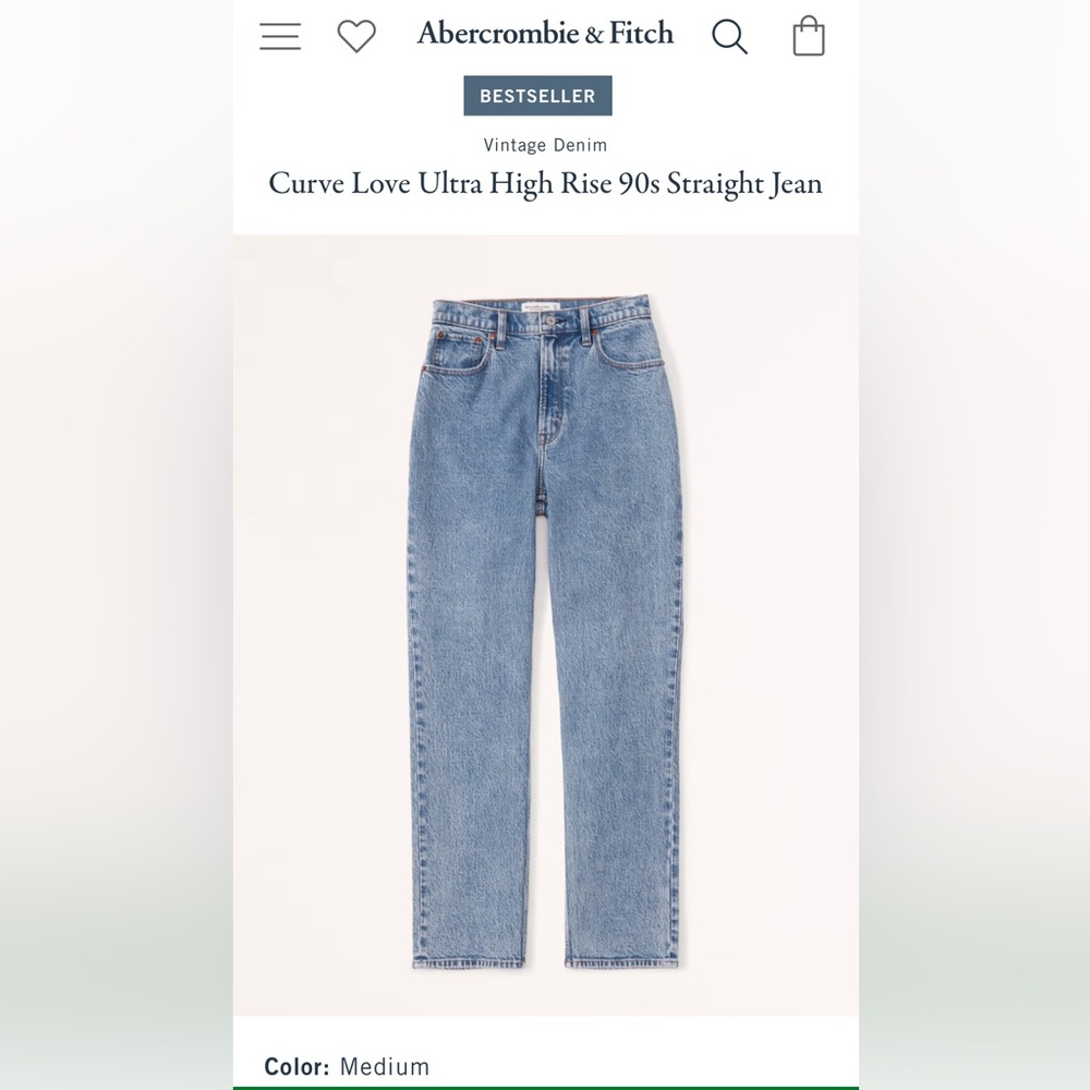 Curve Love Ultra High Rise 90s Straight Jean